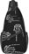 Sling Bag für Männer Frauen, für Heavy Metal Skull Rock Hand, Schulterrucksack Brusttaschen Crossbody Daypack für Outdoor Wandern Camping Radfahren