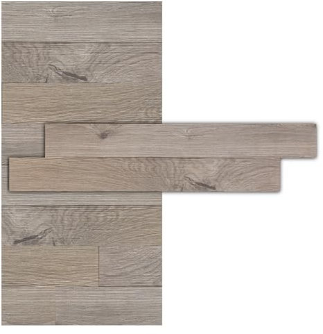 iWerk® – Holzpaneele grau | Wandpaneele selbstklebend in Steinoptik | Moderne Holzverkleidung für Wohnzimmer, Schlafzimmer & Flur | Wand - und Deckenpaneele in 3D Betonoptik – Design „Kiesel