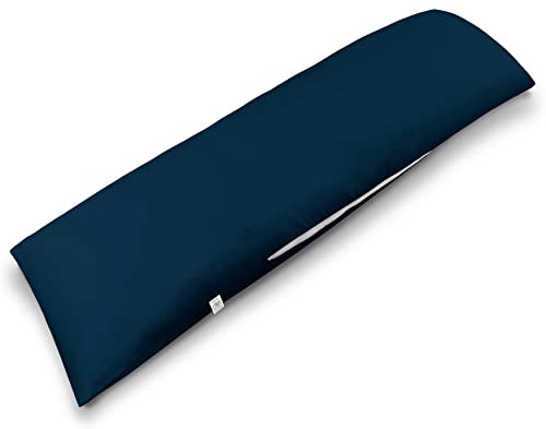 ekmTRADE Seitenschläferkissen 40x145cm Langkissen ergonomisches Schlafkissen, erholsamen Schlaf optimale Druckentlastung, Körperanpassung, für Schwangere, Stillende & Allergiker (16, Kissen mit Bezug)