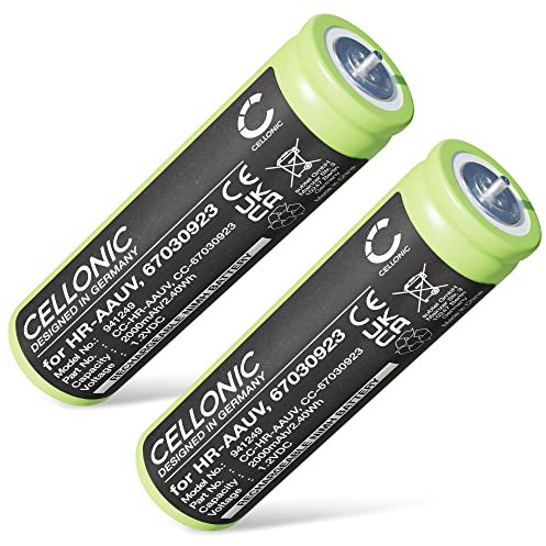 CELLONIC, Akku für Rasierer kompatibel mit Braun Series 3 395cc-3, 3 3040S, 3 340S-4 (1.2V, 2000mAh) 2 Stück
