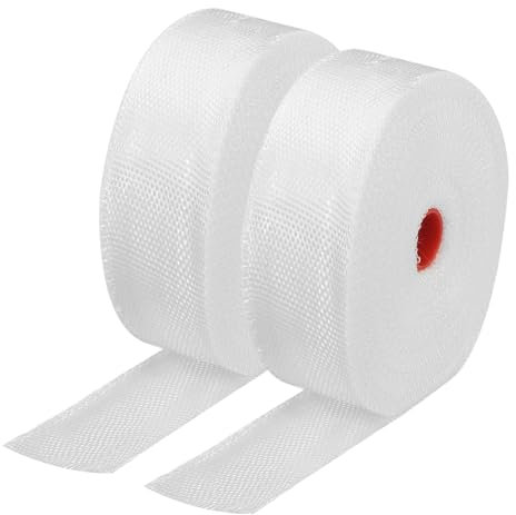 sourcing map Fiberglass Cloth Tape Fiberglass Mesh Glass Fiber Mesh Woven Fiberglass Fabrics Insulation Tape 30m(33 Yard) x25mmx0.17mm for Reinforcement Repair 2pcs