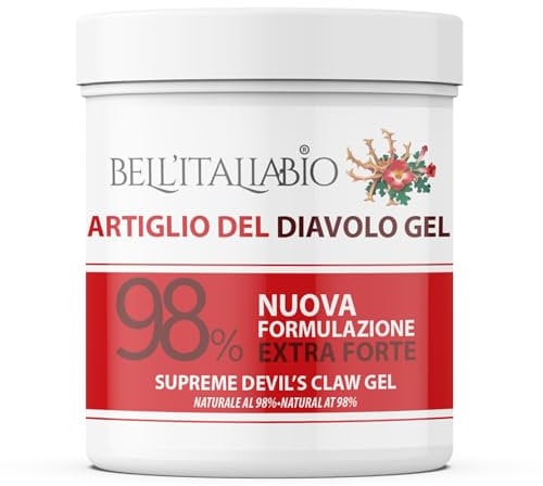 Artiglio del Diavolo Extra Forte Gel al 98%, Pomata Artiglio del Diavolo Formula Naturale e Professionale per Massaggi a Muscoli e Articolazioni (550 ML)