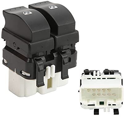 TKSE Commutateur de Fenêtre Électrique, Commande de Commutateur de Fenêtre de Levage électrique de Voiture 8200315042 Remplacement Côté Conducteur Principal pour Scenic II JM0/1 MPV 2003-2014