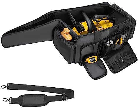 OUUTMEE Sac de Transport pour tronçonneuse, Noir, for 10 & 12 inch (27.7x9.8x9), Moderne