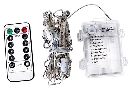 OSALADI 1 Satz Regenschirm Lichterketten Außenleuchten Licht Der Türlampe Glühwürmchen Leuchtet Türdekoration Hofdekoration Gartenpfähle Als Party Weiß Batteriefach Plastik Usb