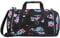 coocazoo Sporttasche „Floral Artnight“, schwarz-blau, Hauptfach, Nasswäschefach, Seitentasche, Reflektoren, 20 Liter, ab der 3. Klasse