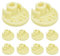 Pesderty 9709707 Patas de Goma Inferiores para Batidora, 10 Piezas de Repuesto para Patas de Batidora con Cabezales Inclinables Kitchen Aid y Batidora de Pie