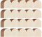 Threehoney Unlackierte dekorative Holzleiste, gewellter Rand, dekorative Holzleiste, niedliche DIY-Zierleiste für Zuhause, Wandschrank, Regal und Fenstertür, 24 Stück, 40 x 8 cm