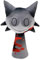 KUKUShining Sprunki Plüschtier, Cartoon Charmante Weiche Kuscheltiere Süße Plüschpuppen for Kinder Fans Gamer Geschenke(Horror Gray)
