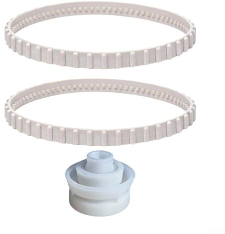 Kit de correa de transmisión y rodamiento, paquete de 3 con correas RCX23002 y rodamientos RCX26004, piezas de repuesto de goma para un mantenimiento eficiente de limpieza de piscinas