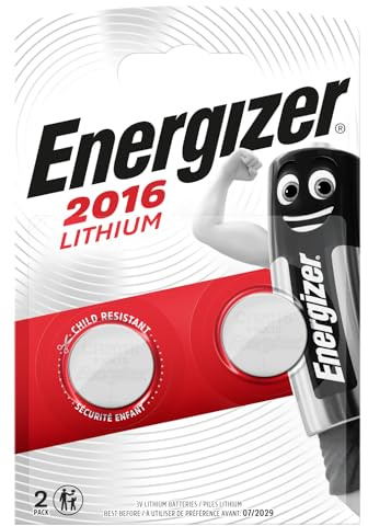 40 x Energizer CR2016 Coin Battery Batteries Lithium 3V for Watches Torches Keys