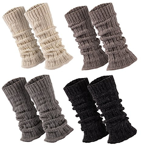 Sockenversandhandel 1 Paar Stulpen Damen Teens Grobstrick Legwarmers mit Alpakawolle Weich u. Warm