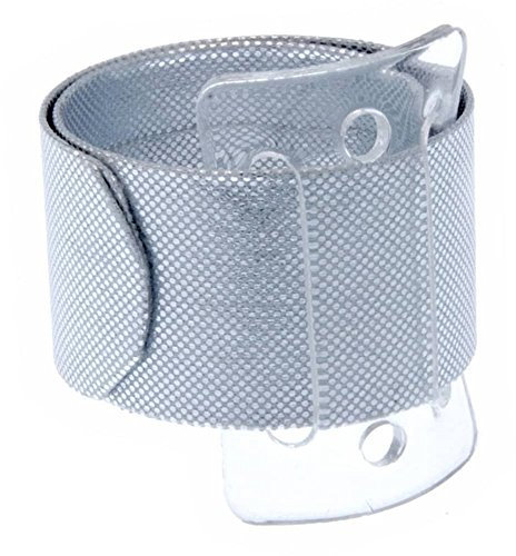 FloristryWarehouse Armband mit Schnappverschluss, 25 mm, silberfarben, 2 Stück