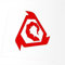 Jintora Aufkleber für Auto - Autoaufkleber - Confrérie de NOD - 100x90mm - JDM - Die Cut - Bus - Fenster - Heckscheibe - Laptop - LKW - Tuning - rot