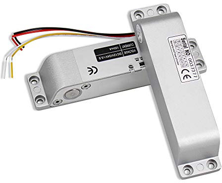 HFeng Fail Safe DC12 V Electric Bolt Mortise serratura elettronica chiavistello con tempo di ritardo normalmente chiuso per accesso controllo sistema di sicurezza
