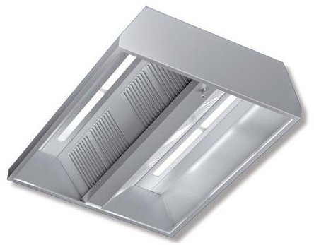 240x220x hotte en acier inoxydable45 neutre central restaurant cuisine feux RS7534