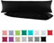 Doppelpack Baumwolle Renforcé Kissenbezug, Kissenbezüge, Kissenhüllen für Seitenschläferkissen 40x145 cm in 13 modernen Farben Schwarz