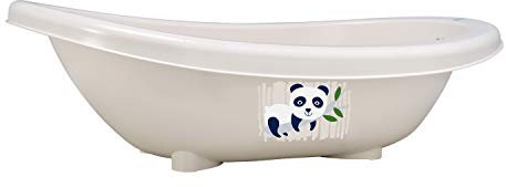 Rotho Babydesign Bio-Line Badewanne - Bio - Badewanne - Babybadewanne - Kinderbadewanne - Duschbadewanne - Motiv Panda