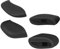 Mryok Nez de rechange pour lunettes de soleil Oakley Flak 2.0/2.0 XL Opt, Noir (noir), Taille unique