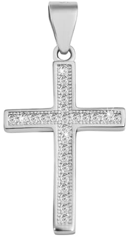 Akzent Anhänger für Damen in 925 Silber, 100% Wasserfest & Hautverträglich