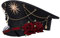 GRACEART Unisex Steampunk Hüte Gothic Militär Kapitän Hut Lolita Caps Burning Man Hat