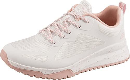Skechers Bobs Squad 3 Star Flight Damen Sneaker, Weißes Hot Melt Mesh, 39.5 EU