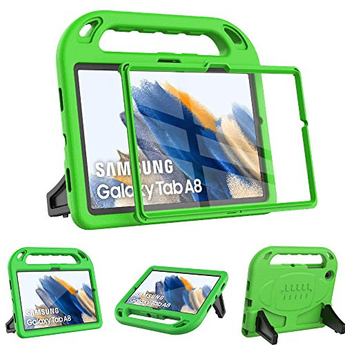 Surom Funda para niños con protector de pantalla integrado para Samsung Galaxy Tab A8 de 10.5 pulgadas 2022 (modelo SMX200X205X207), funda protectora a prueba de golpes para Samsung Tab A8 de 10.5