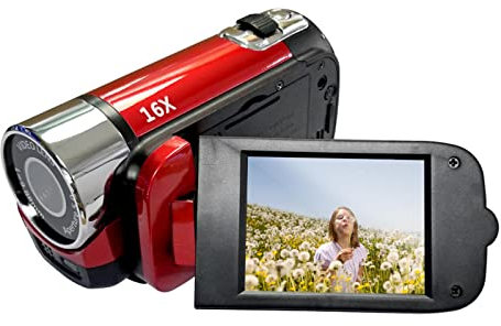 Camnoon 1080P High Definition Digital Video Camera DV Camcorder 16MP 2.7 Inch LCD Screen 16X Digital Zoom Built-in Battery