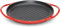 lätt Home Grill de Hierro Fundido Redondo Antiadherente 26 cm de Diámetro Apto para Cocina de Inducción, Vitrocerámica, Gas, Horno y Parrilla - Asas Prácticas - Rojo Cereza