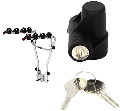 Thule TH9708 Hangon 4-Bike & TH9570 Rideon Tow Ball-Mount Lock, 5.0 cm*20.0 cm*12.0 cm
