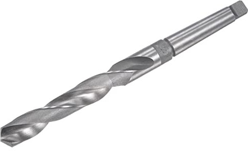 sourcing map 20mm Haute Vitesse Acier Foret Hélicoïdal avec MT2 Morse Cône Tige 240mm Globale Longueur