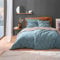 ESTELLA Feinflanell Bettwäsche Cuneo Petrol 1 Bettbezug 135 x 200 cm + 1 Kissenbezug 80 x 80 cm