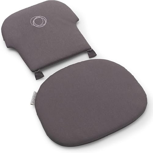 Bugaboo Giraffe Baby-Kissenset für das Bugaboo Giraffe Baby-Set, Kissenkombination aus Rückenlehne und Sitz, wasser- und schmutzabweisend, einfach zu reinigen, Grau