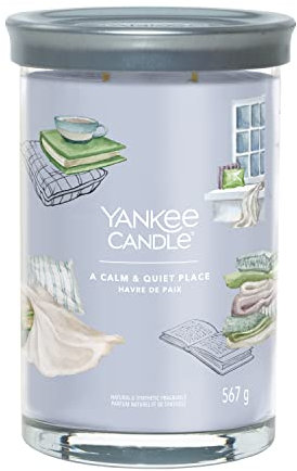 Yankee Candle Signature Scented Candle | A Calm & Quiet Place Large Tumbler Candle with Double Wicks | Soy Wax Blend Long Burning Candle | Perfect Gifts for Women