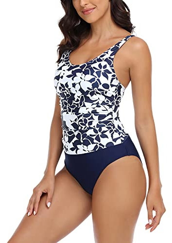 Micro Bikini Crochet Tankini Maillots de Bain pour Femmes Maillot de Bain Femmes imprimé Fleuri Ensemble Maillots de Bain Bikini Homme Bain (Black, XXL)