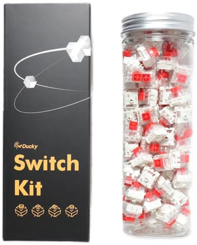 Ducky Kailh Box Red Switches, Mechanisch, 3-Pin, Linear, MX-STEM, 45g - 110 Stück