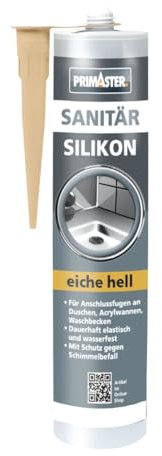 Primaster Sanitär Silikon eiche hell 310 ml Silikon