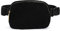 XZQTIVE Fleece Bauchtasche für Damen Sherpa Gürteltasche Brusttasche Herren Mode Hüfttaschen Crossbody Bag Handytasche Umhängetasche mit verstellbarem Riemen,Schwarz