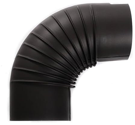 Ofenrohr FAL Rauchrohr feueraluminiert Kaminrohr Abgasrohr Schwarz Ofenzubehör Ofenknie Bogen 90° 110 mm