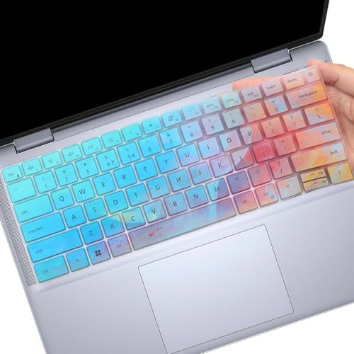 Tastaturabdeckung für Dell Inspiron 14 5440 5441 5445 7440 7440 7441 7445 & Inspiron 16 7640, Inspiron Plus 14 7441 7440 & Inspiron Plus 16 7640 Laptop-Tastaturschutz Cover Skin - Bunt