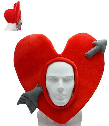 JFSYMYF Lustiger Partyhut Rollenspielhut Performance Requisiten Party Verkleidungshut Plüschhut Kostüm Party Liebeshut