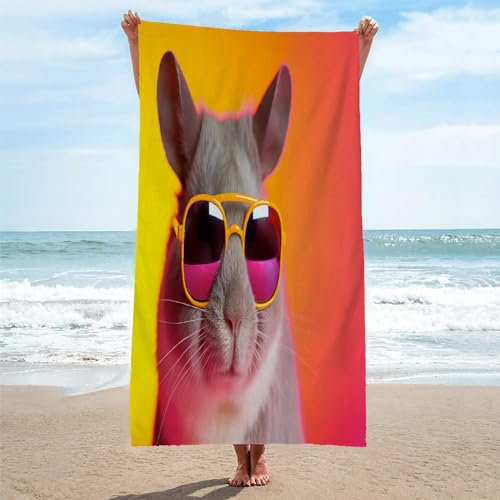 Toalla Playa Gafas De Sol Toallas Playa Grande Microfibra Anti Arena Animal Playa Toallas para NiñA NiñO Adulto Piscina Toalha de Praia Mujer Hombre 200x200cm