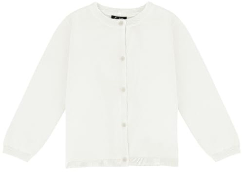 Soudittur Fille Enfants Cardigan Coton Uniforme Scolaire Pulls Casual Tricot Manches Longues Col Rond