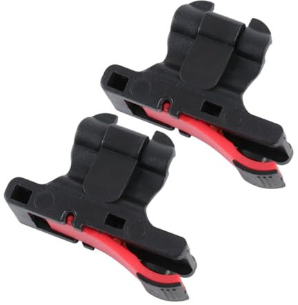 Housoutil Gamecontroller Essensfressendes Artefakt Schnelltasten Kupferinduktion Clipschärfe Verstellbar Schwarz Rot Für Handy Fps