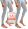 Celodoro 2er Pack Herren Ski- und Thermounterhose Light - Hellgrau L