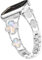 wipalor Bling Metall Armband Kompatibel für Apple Watch Armband Damen 40mm 42mm 41mm 38mm für Apple Watch SE 10 9 8 7 6 5 4 3 2 1-Silber