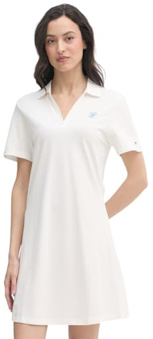 Tommy Hilfiger Damen Th Script Open-nk Polo DRS Ww0ww48749 Polokleid (1er Pack)