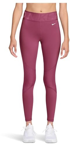 NIKE Pro Leggings Für Damen Mit Hohem Bund, Sweet Beet/White, HV2508-634, M