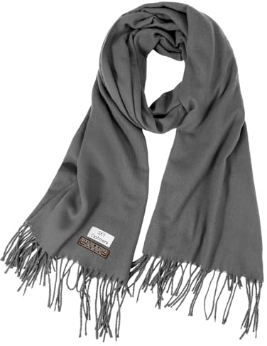 CIATBYYJ Warm Schal Damen,Cashmere Schals,Weich Damen Pashmina Winterschal,Langer Fransen-Schaln,Suitable for Keeping Warm in Autumn,Winter and Christmas