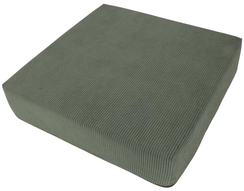 Alphadeco Premium Line Arivia - Sitzkissen - Hochwertiger Möbelstoff - Kaltschaum - Waschbar - Aufstehhilfe - Bodenkissen (Moos, 40x40x10cm)
